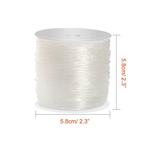 Paxcoo 1.2mm Elastic Stretch String Cord for Jewelry Making Bracel...