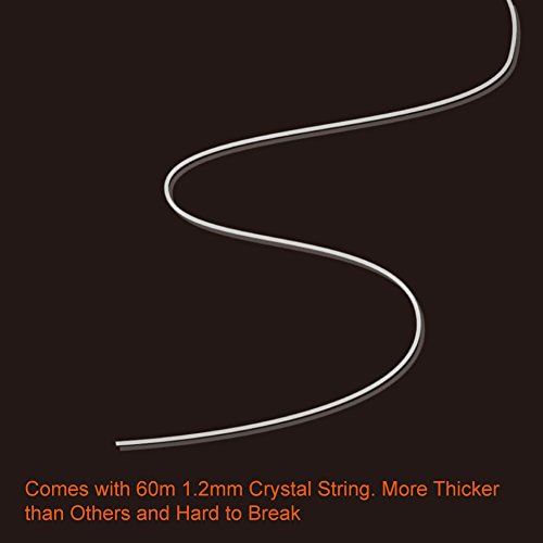 Paxcoo 1.2mm Elastic Stretch String Cord for Jewelry Making Bracel...