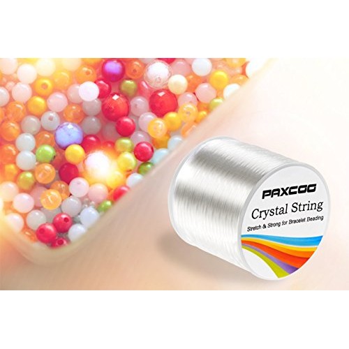 Paxcoo 1.2mm Elastic Stretch String Cord for Jewelry Making Bracel...
