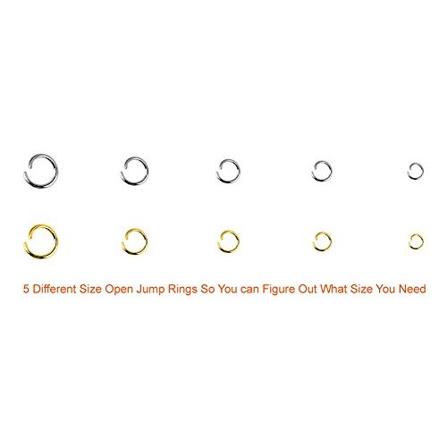 Paxcoo 1200Pcs Open Jump Rings and Lobster Clasps Jewelry Findings...
