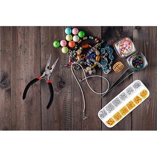 Paxcoo 1200Pcs Open Jump Rings and Lobster Clasps Jewelry Findings...