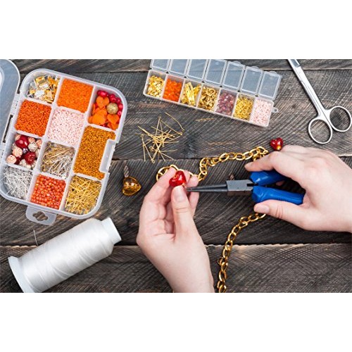 Paxcoo 1500Pcs Silver Jump Rings with Lobster Clasps and Jewelry P...