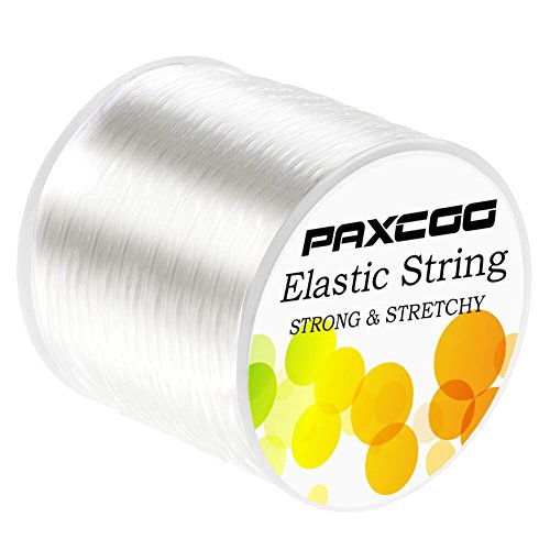 Paxcoo 1mm Elastic Bracelet String Cord Stretch Bead Cord for Jewe...