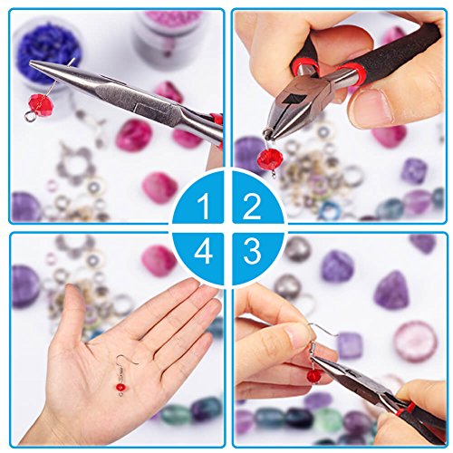 Paxcoo 2400Pcs Earring Making Supplies Kit with 24 Style Earring H...