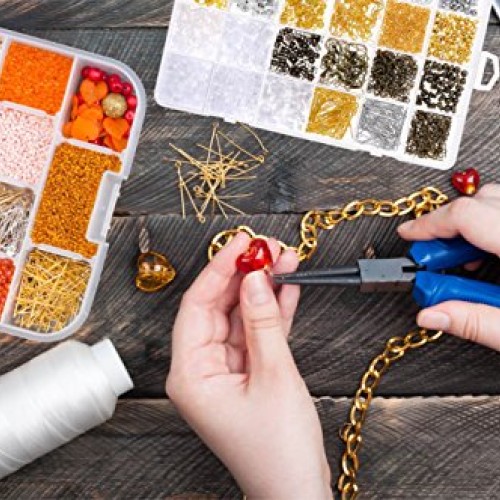 Paxcoo 2400Pcs Earring Making Supplies Kit with 24 Style Earring H...