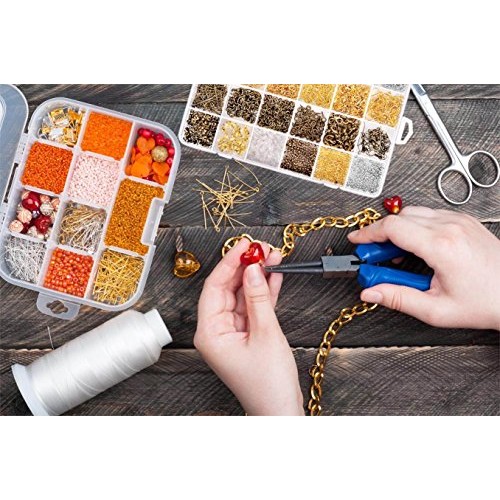 Paxcoo 2880 Pcs Jewelry Making Findings Supplies Kit with Open Jum...