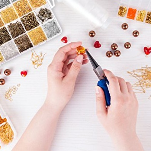 Paxcoo 2880 Pcs Jewelry Making Findings Supplies Kit with Open Jum...