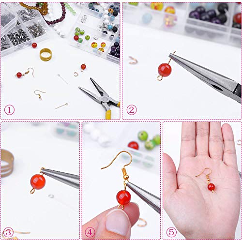 Paxcoo 3200Pcs Jewelry Necklace Repair Kit with Jump Rings, Clasps...