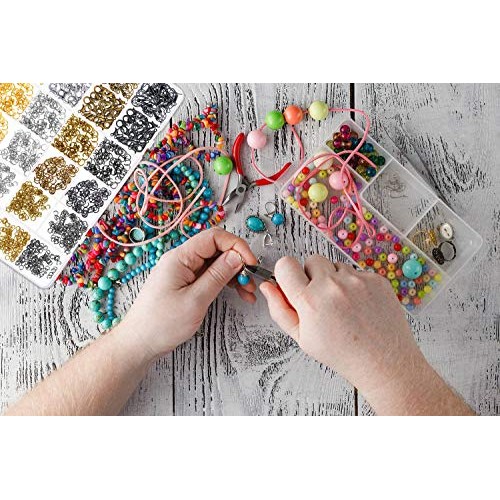 Paxcoo 3200Pcs Jewelry Necklace Repair Kit with Jump Rings, Clasps...