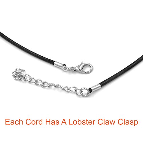 Paxcoo 50Pcs Necklace Cord with Clasp Bulk for Necklace Bracelet J...