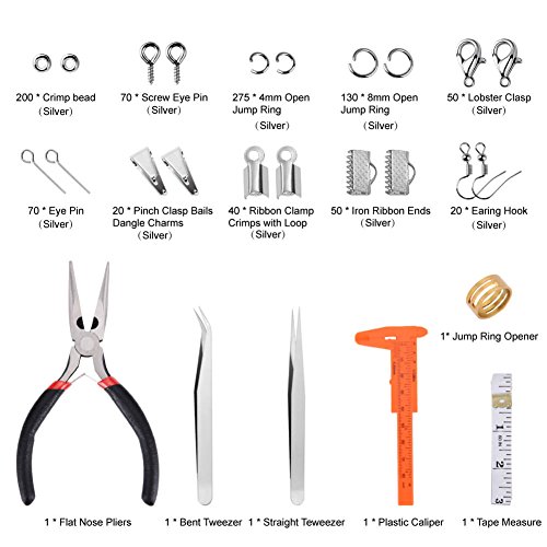 Paxcoo Jewelry Making Supplies Kit - Jewelry Repair Tool with Acce...