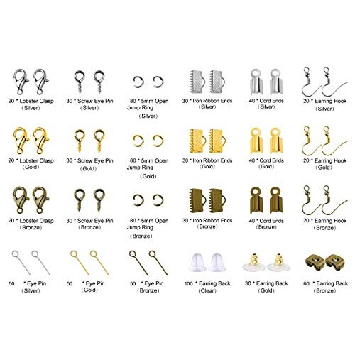 Paxcoo Jewelry Making Supplies Kit - Jewelry Repair Tools with Acc...