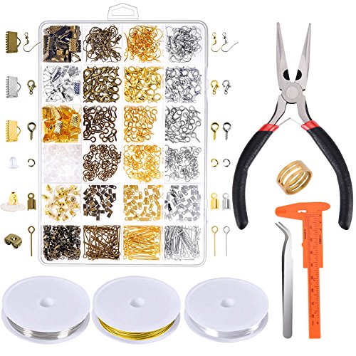 Paxcoo Jewelry Making Supplies Kit - Jewelry Repair Tools with Acc...