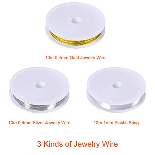 Paxcoo Jewelry Making Supplies Kit with Jewelry Tools, Jewelry Wir...