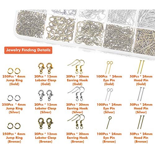 Paxcoo Jewelry Making Supplies Wire Wrapping Kit with Jewelry Bead...