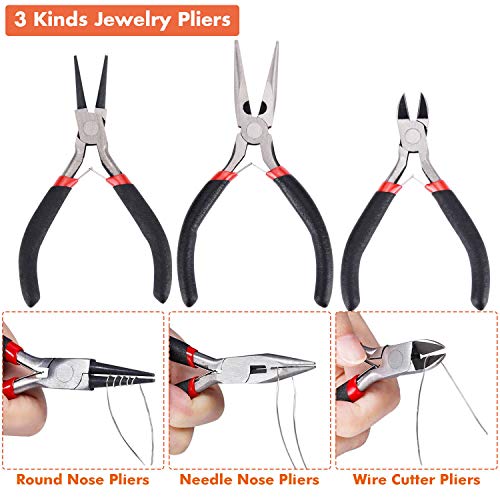 Paxcoo Jewelry Making Supplies Wire Wrapping Kit with Jewelry Bead...