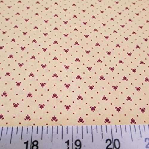 8 Yard Lot Fabric Cotton Apparel Keepsake Calico Burdy Heart T12