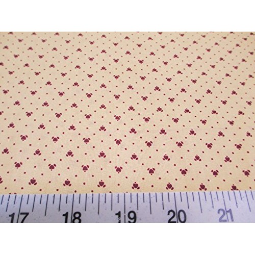 Fabric Quilting Cotton Keepsake Calico Burdy Heart T12