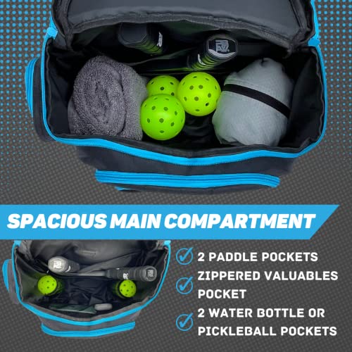 Pickleball Backpack for Men and Women - Fits 2 to 4 Paddles - Shoe...