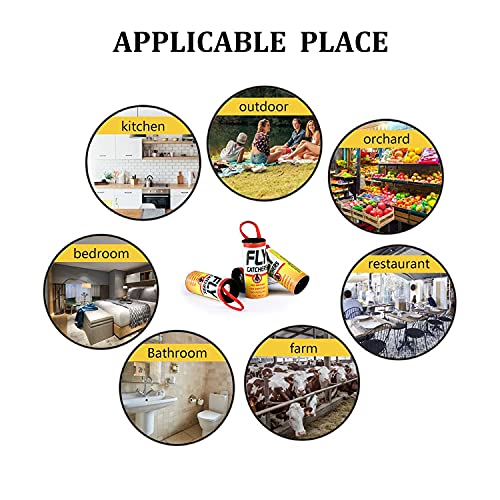 Fly Traps Indoor for Home, 30 PCS Fruit Fly Traps for Indoors, Fly...