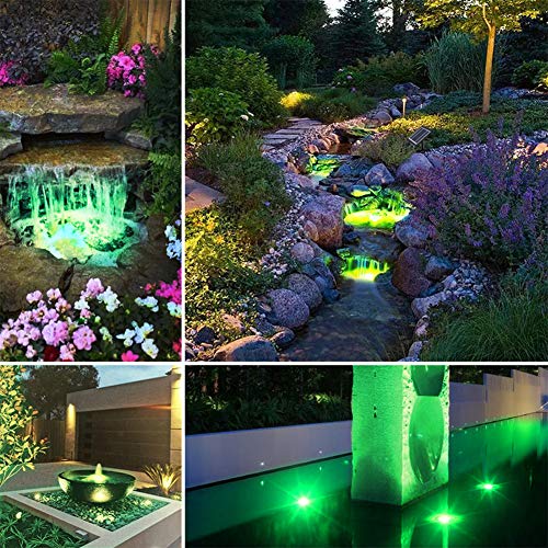 PChero Outdoor Solar Pond Light, Solar Powered Waterproof LED RGB ...