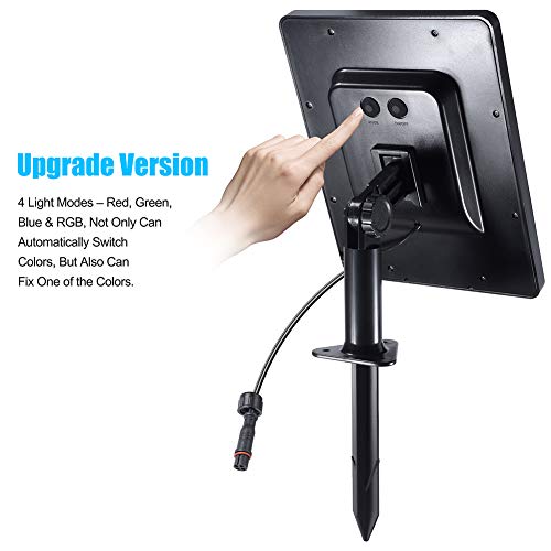 PChero Outdoor Solar Pond Light, Solar Powered Waterproof LED RGB ...