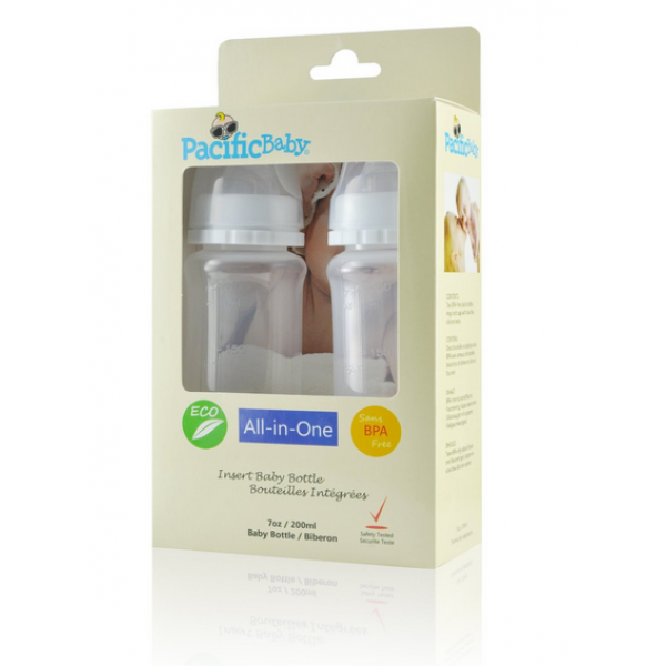 Pacific Baby Inc. Bottle Insert with Cap and Teat - 2 pack