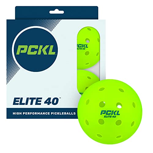 PCKL Elite 40 Pickleballs | Tournament and Competition Ball | 4 Pa...
