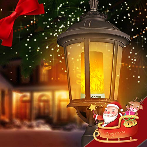PDGROW LED Flame Effect Light, Flame Lamp 4 Modes USB Rechargeable...