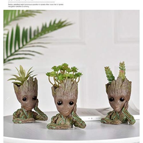 PEACHIEZ Flower Pot Baby Groot Flowerpot Planter Action Figures Tr...