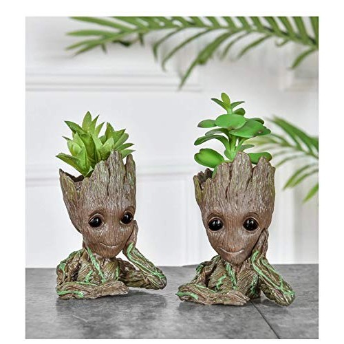 PEACHIEZ Flower Pot Baby Groot Flowerpot Planter Action Figures Tr...