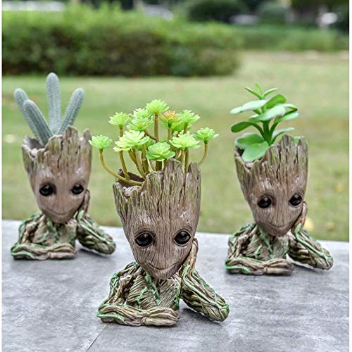 PEACHIEZ Flower Pot Baby Groot Flowerpot Planter Action Figures Tr...