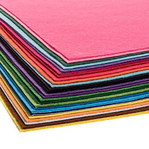Peachy Keen Crafts 25 Pack - Self Adhesive Crafting Felt Fabric - ...