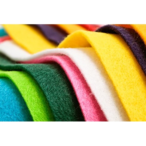 Peachy Keen Crafts 25 Pack - Self Adhesive Crafting Felt Fabric - ...
