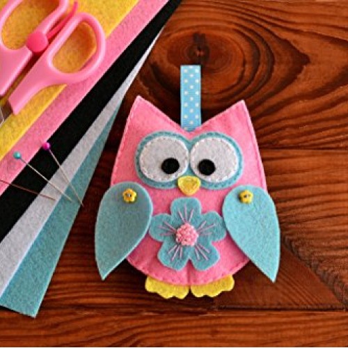 Peachy Keen Crafts 25 Pack - Self Adhesive Crafting Felt Fabric - ...