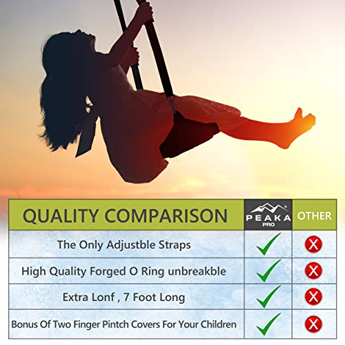 Extra Long 7 foot Adjustable Tree Swing Straps Hanging Kit - Saf...