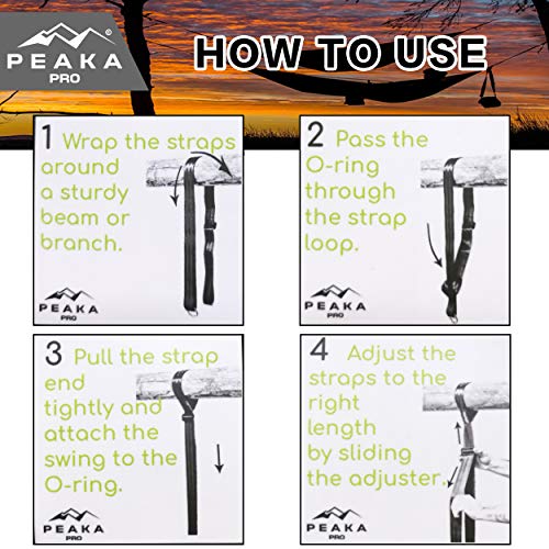 Extra Long 7 foot Adjustable Tree Swing Straps Hanging Kit - Saf...