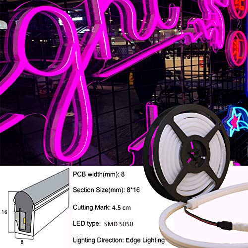 Pearlight DC12V Neon Led RGB Rope Light, Flexible/Waterproof/Multi...