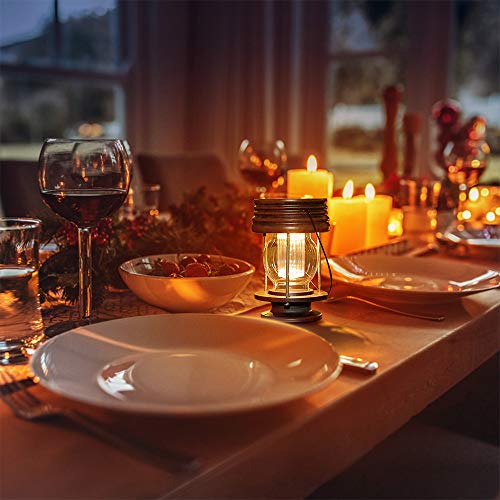 Hanging Solar Lights Outdoor - 2 Pack Solar Powered Waterproof Lan...