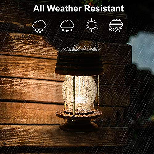 Hanging Solar Lights Outdoor - 2 Pack Solar Powered Waterproof Lan...