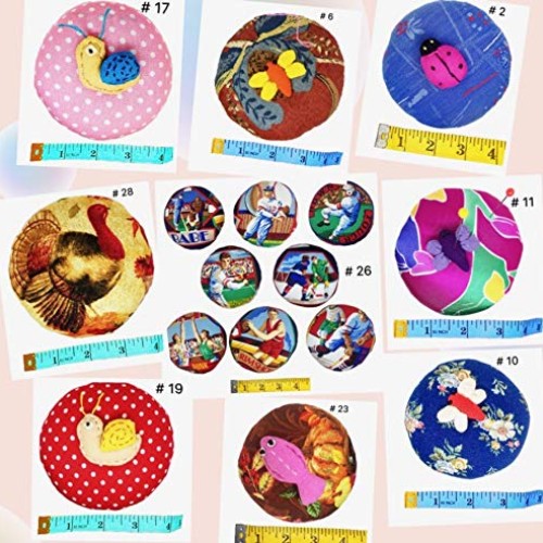 PeavyTailor 10 oz Emery Pin Cushion and Fabric Pattern Cloth/Fabri...