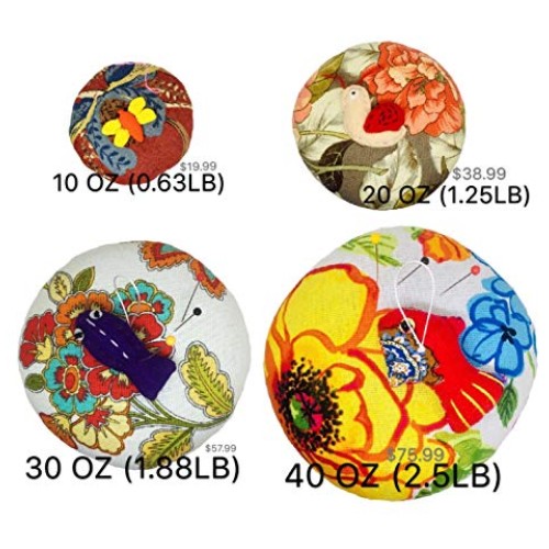 PeavyTailor 10 oz Emery Pin Cushion and Fabric Pattern Cloth/Fabri...