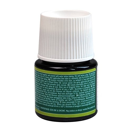 Pebeo Vitrea 160, Glossy Glass Paint, 45 ml Bottle - Emerald