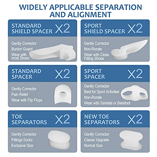 Toe Separator for Overlapping Toes, Bunion Corrector for Women and...