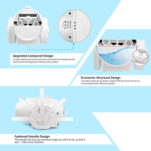 Bubble Machine Automatic Bubble Blower - Portable Bubble Maker for...