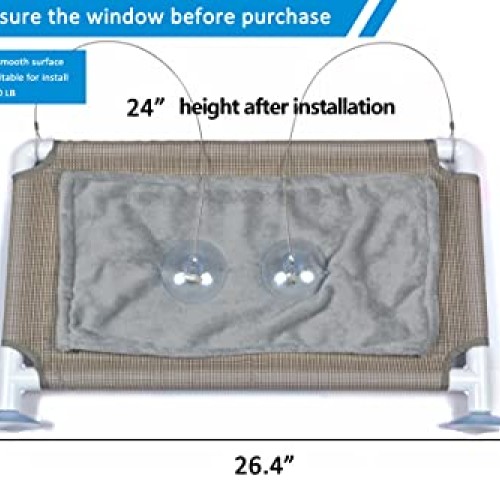 Cat Bed Window, Cat Window Hammock Window Perch, Safety Cat Shelve...