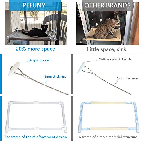 Cat Bed Window, Cat Window Hammock Window Perch, Safety Cat Shelve...