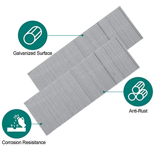 5000 Pack F50 2 18 Guage Galvanized brad Nails, Heavy Duty Narrow...