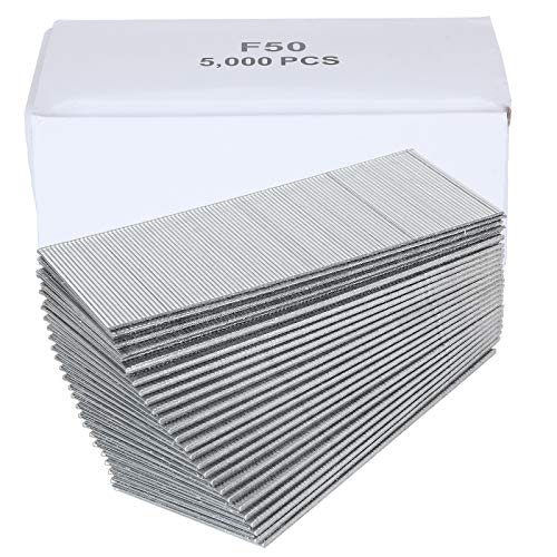 5000 Pack F50 2 18 Guage Galvanized brad Nails, Heavy Duty Narrow...