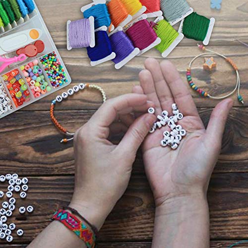 Peirich Friendship Bracelet Making Beads Kit, Letter Beads,22 Mult...